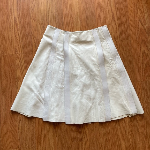 Proenza Schouler White leather skirt 100% lamb skin - Picture 4 of 8